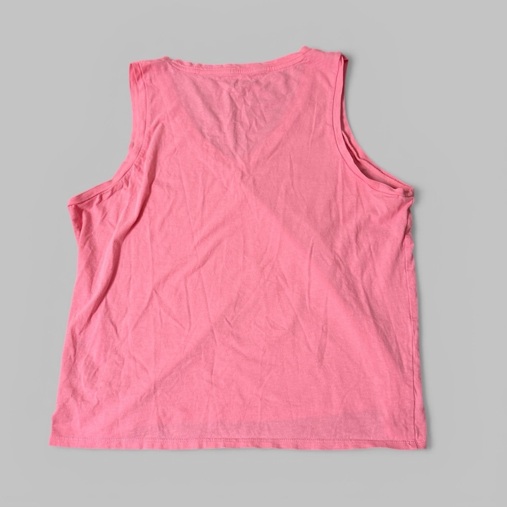 J. Crew Pink Slub Cotton Tank Top - Picture 3 of 5
